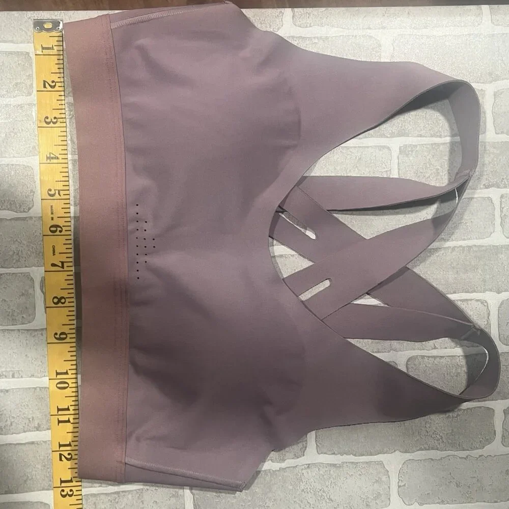 All In Motion Small Support crossed Back Bonded Sports Bra Sz small Pink - Picture 7 of 8